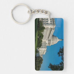 Capitol Building West View Keychain