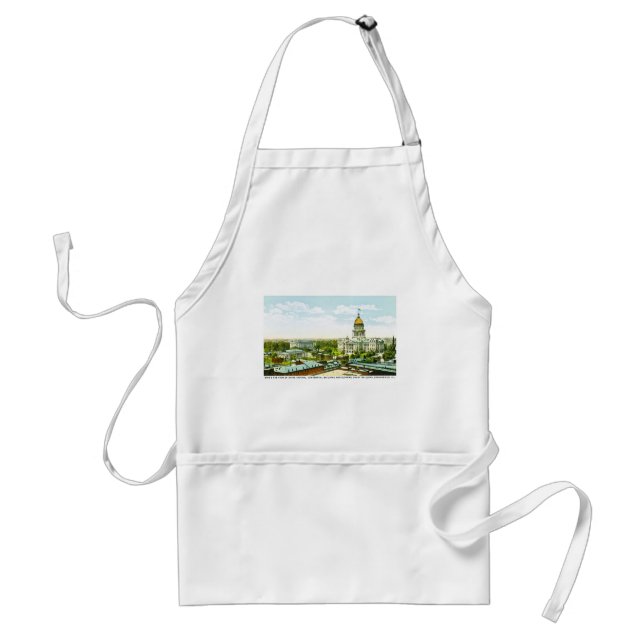 Capitol Centennial Building, Springfield, Illinois Adult Apron (Front)