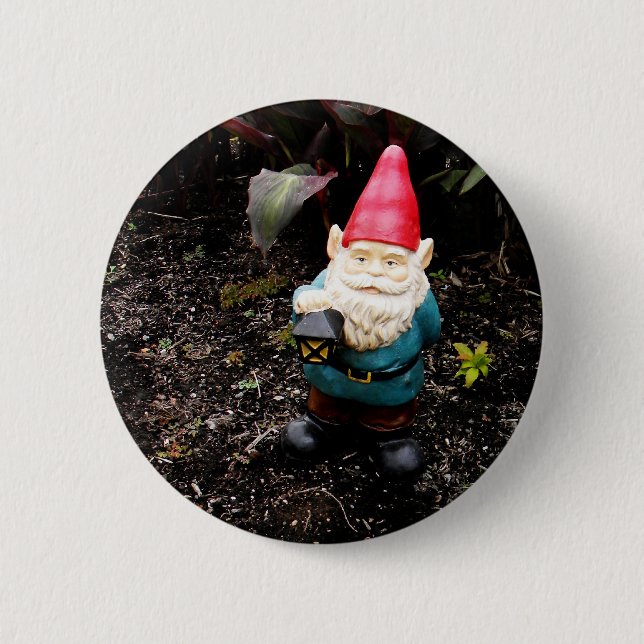 Capitol Garden Gnome Pinback Button (Front)