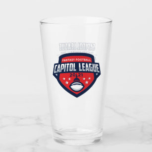 Custom Fantasy Football League Pint Glasses