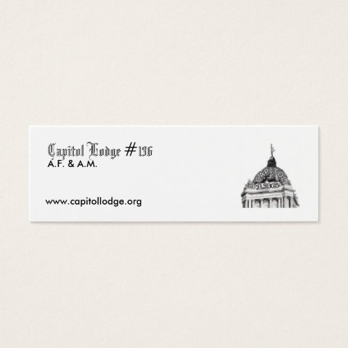 Capitol Lodge Zip Card Business Card Templates