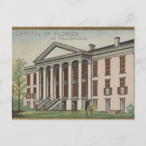 Capitol of Florida in Tallahasse Vintage Postcard