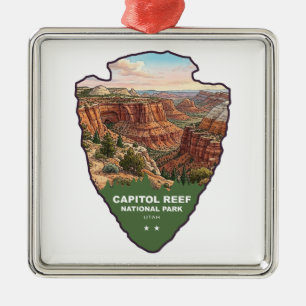 Capitol Reef National Park Arrowhead Metal Ornament