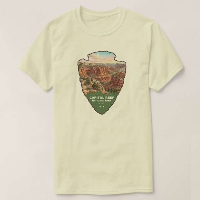 Capitol Reef National Park Arrowhead T-Shirt (Design Front)