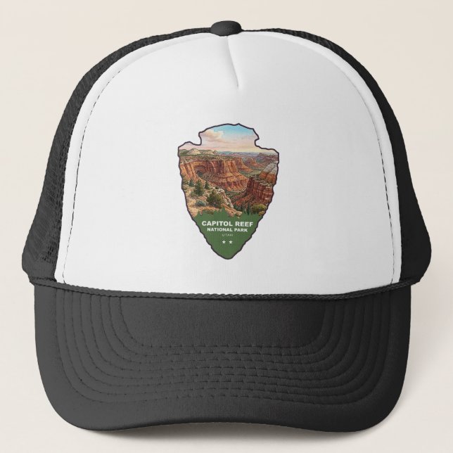 Capitol Reef National Park Arrowhead Trucker Hat (Front)