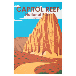 Capitol Reef National Park Cathedral Valley Loop Metal Print