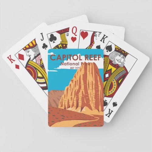 Capitol Reef National Park Cathedral Valley Loop Playing Cards