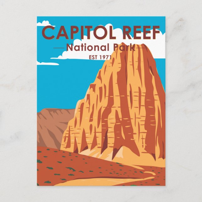 Capitol Reef National Park Cathedral Valley Loop Postcard (Front)