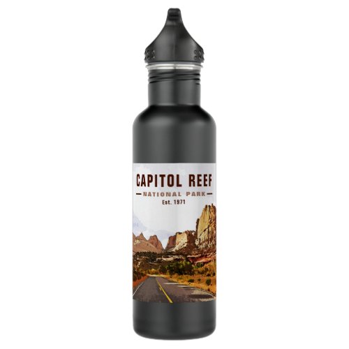 Capitol Reef National Park Cathedral Valley Loop Stainless Steel Water Bottle