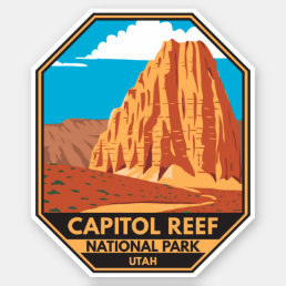 Capitol Reef National Park Cathedral Valley Loop Sticker