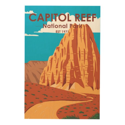 Capitol Reef National Park Cathedral Valley Loop Wood Wall Art