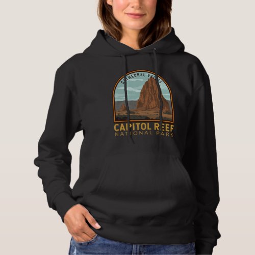 Capitol Reef National Park Cathedral Valley Retro Hoodie