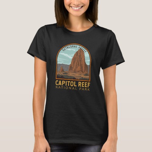 Capitol Reef National Park Cathedral Valley Retro T_Shirt