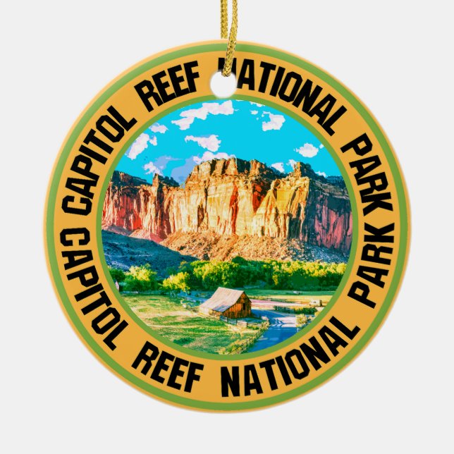 Capitol Reef National Park                         Ceramic Ornament (Front)