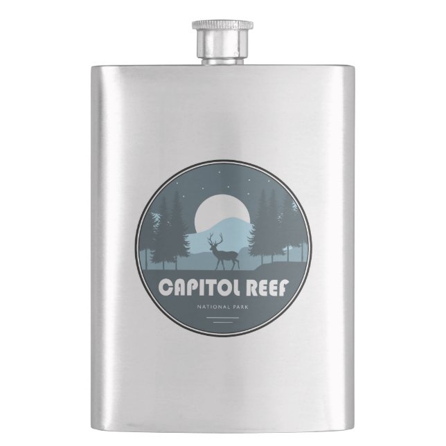 Capitol Reef National Park Deer Flask (Front)
