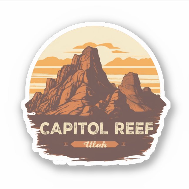 Capitol Reef - National Park gifts  Sticker (Front)