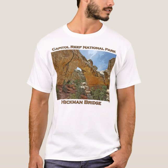Capitol Reef National Park-Hickman Bridge T-Shirt (Front)