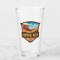 Capitol Reef National Park Illustration Retro Art