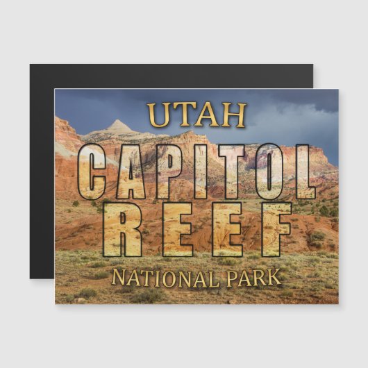 Capitol Reef National Park Magnetic Card (Front/Back)