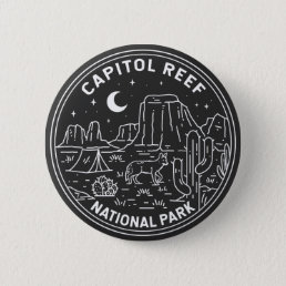 Capitol Reef National Park Monoline  Button