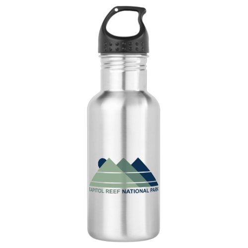 Capitol Reef National Park Mountain Sun Stainless Steel Water Bottle