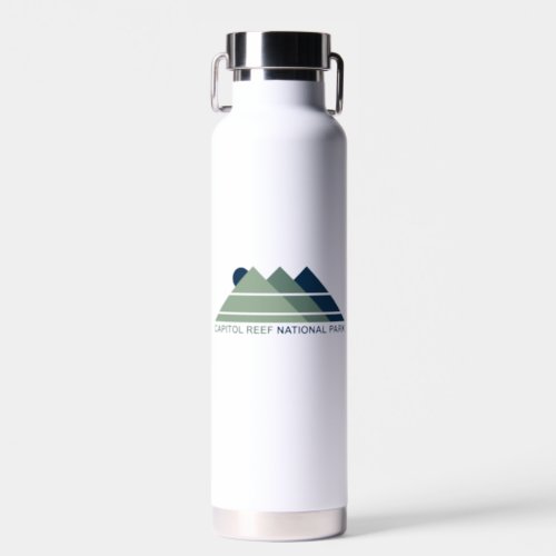 Capitol Reef National Park Mountain Sun Water Bottle