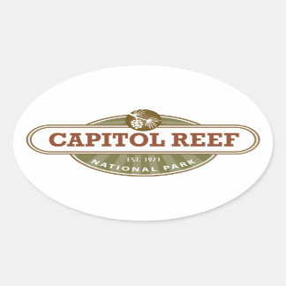 Capitol Reef National Park Oval Sticker