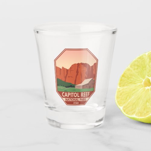 Capitol Reef National Park Ranch Vintage Shot Glass