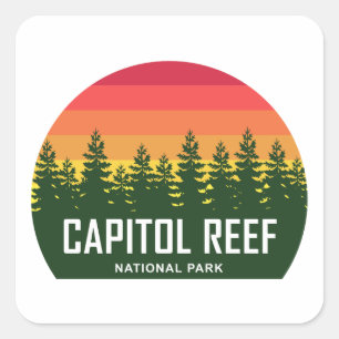 Capitol Reef National Park Square Sticker
