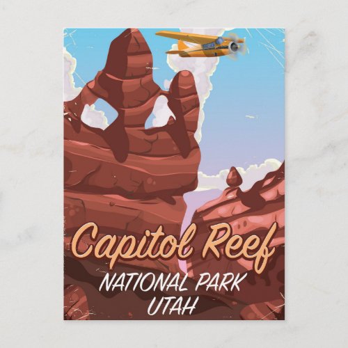 Capitol Reef National Park Travel poster Postcard