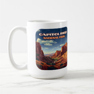 Capitol Reef National Park Utah Desert Vintage Coffee Mug