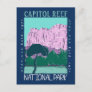 Capitol Reef National Park Utah Distressed Retro Postcard