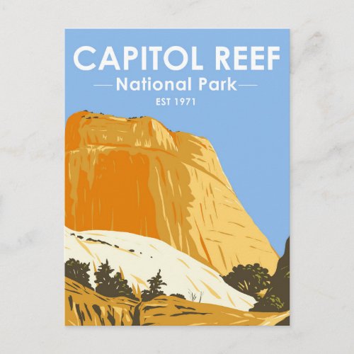  Capitol Reef National Park Utah Golden Throne Postcard