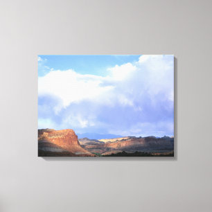 Capitol Reef National Park, Utah. USA. Cumulus Canvas Print