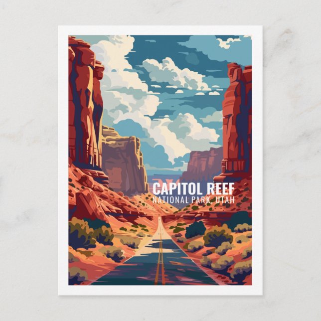 Capitol Reef National Park Utah USA  Postcard (Front)
