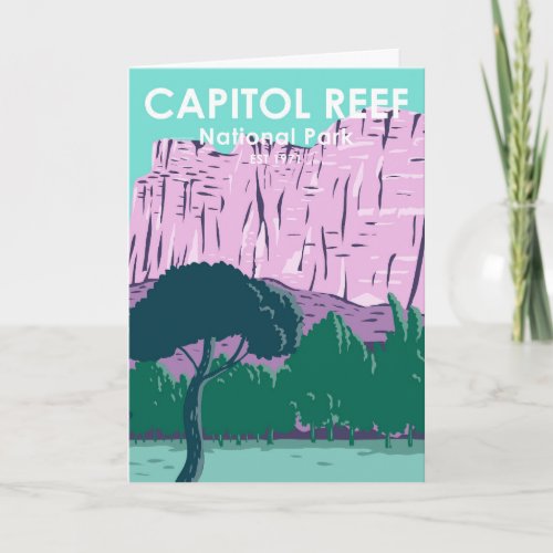  Capitol Reef National Park Utah Vintage Card