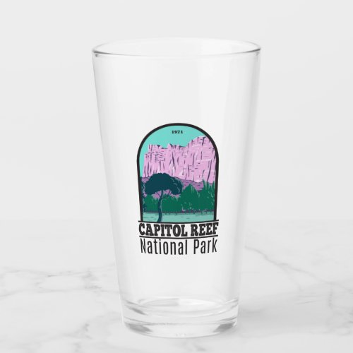 Capitol Reef National Park Utah Vintage Glass