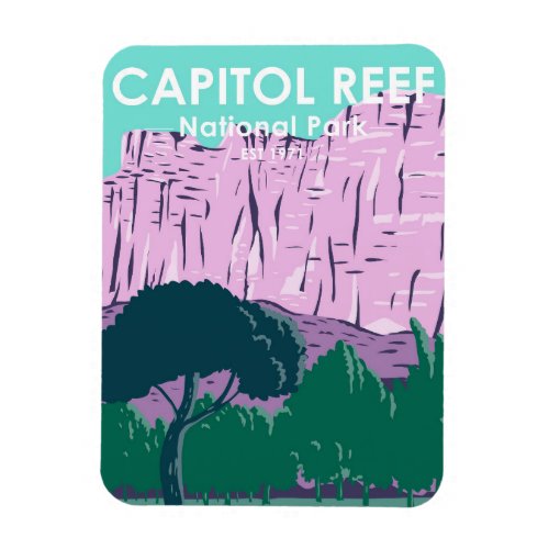  Capitol Reef National Park Utah Vintage Magnet