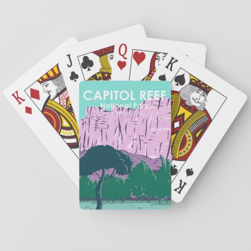  Capitol Reef National Park Utah Vintage  Poker Cards
