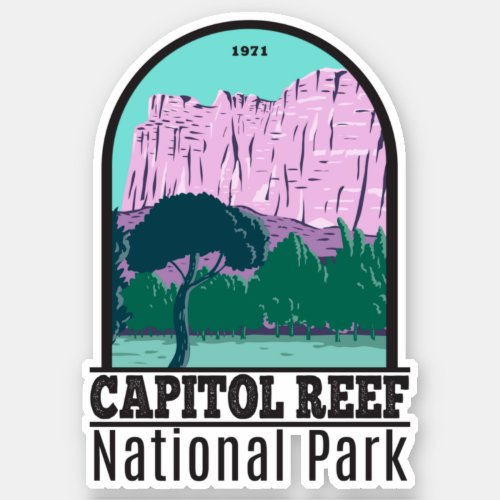 Capitol Reef National Park Utah Vintage Sticker