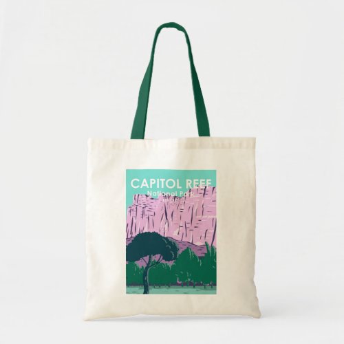  Capitol Reef National Park Utah Vintage  Tote Bag
