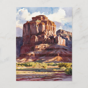 Capitol Reef National Park Utah Watercolor  Postcard