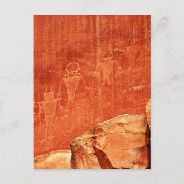 Capitol Reef Petroglyphs Postcard (Front)