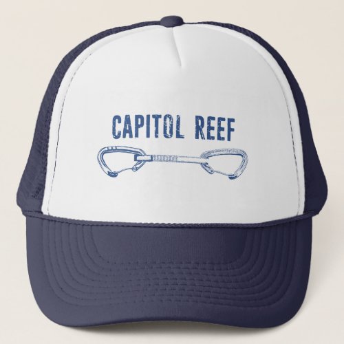 Capitol Reef Rock Climbing Quickdraw Trucker Hat