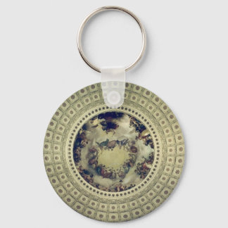 capitol rotunda round keychain