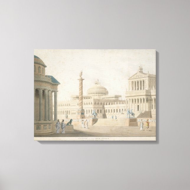 Capitol, set for 'La clemeza di Tito' by Canvas Print (Front)