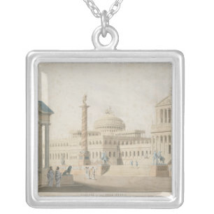 Capitol, set for 'La clemeza di Tito' by Silver Plated Necklace
