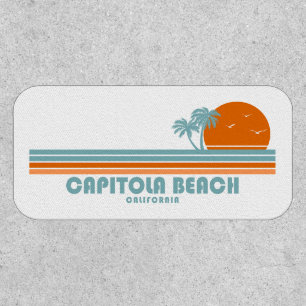 Capitola Beach California Sun Palm Trees Patch