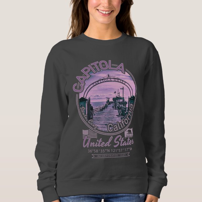 CAPITOLA SANTA CRUZ CALIFORNIA - CAPITOLA WHARF SWEATSHIRT (Front)