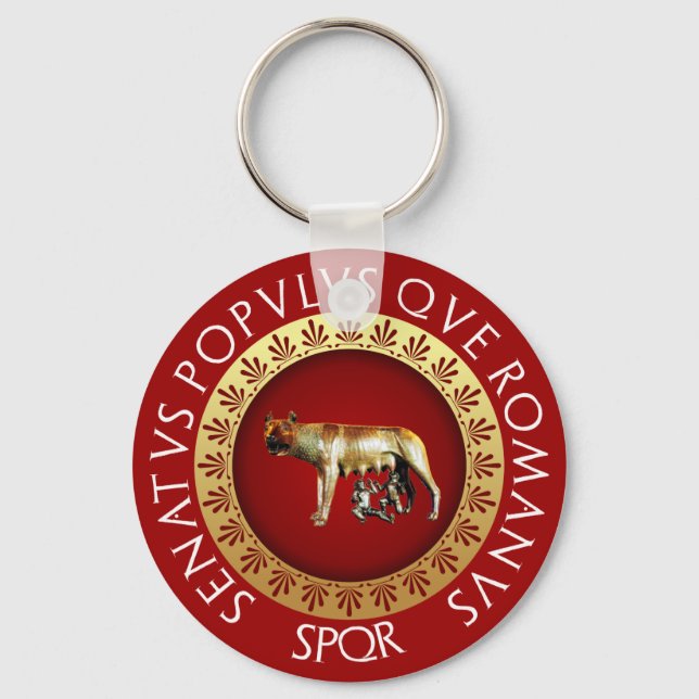 Capitoline Wolf Keychain (Front)